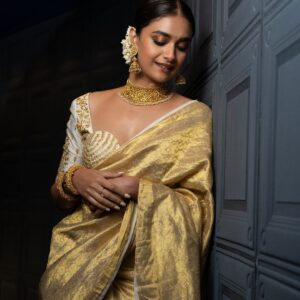 Royal Banarasi Silk Saree — Maroon & Gold Zari Work