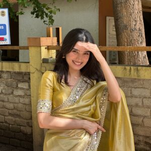 Traditional Banarasi Silk Saree — Navy Blue Brocade